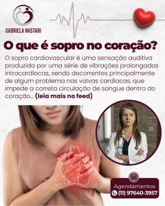 Já ouviu falar em sopro no coração?